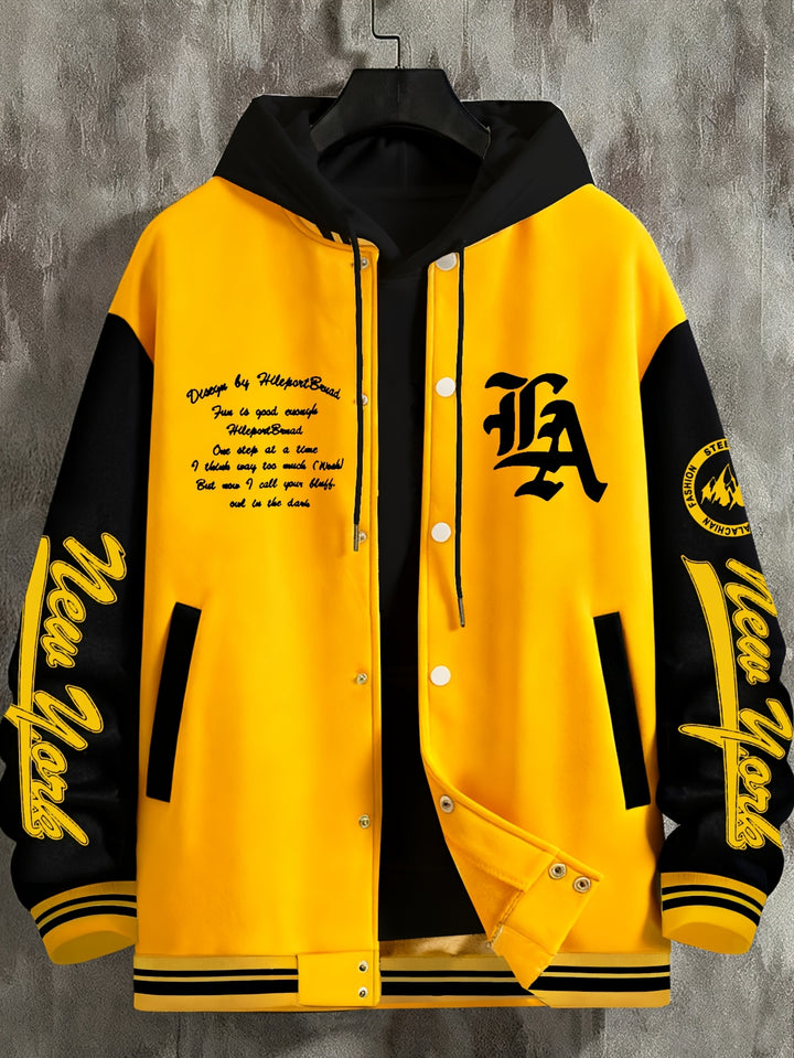 Steinke - Baseball Jacket With Button-Up Front