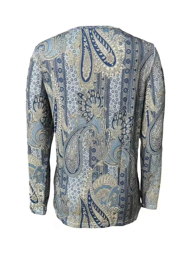 Vinja - Paisley Print Cowl Neck Top