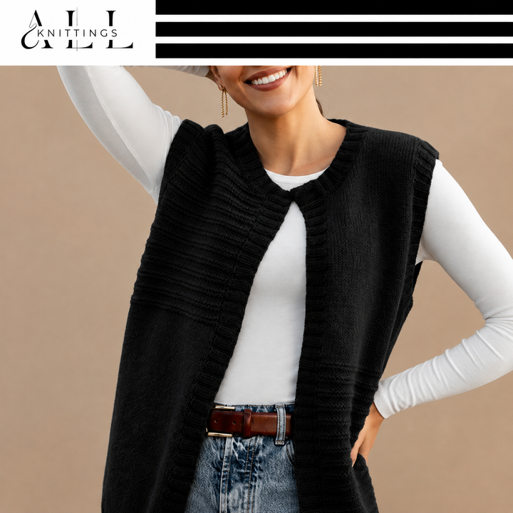 Lizzy - Sleeveless Round Neck Layering Vest