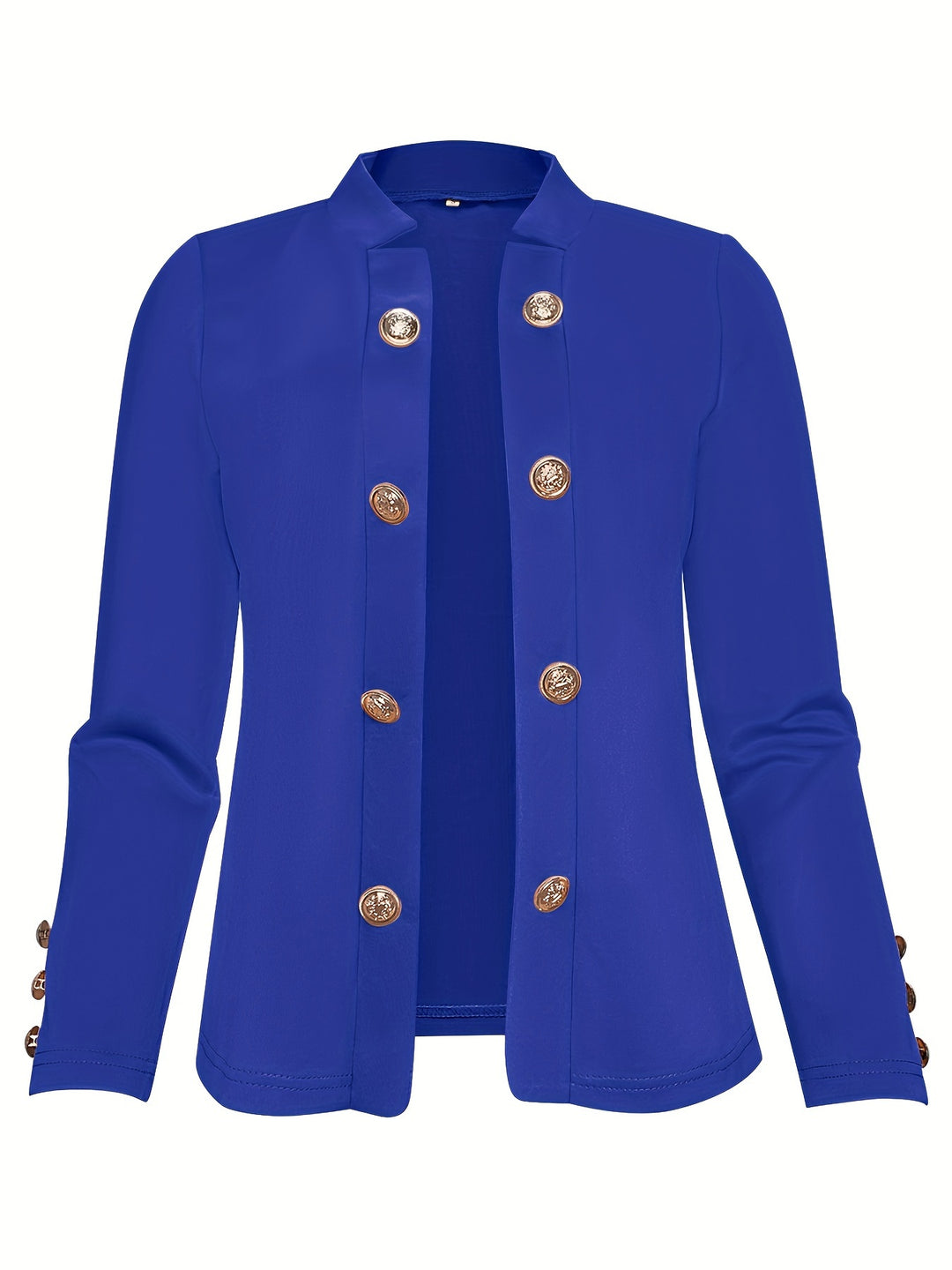 Raakel - Front Double Breasted Cuff Long Sleeve Blazer