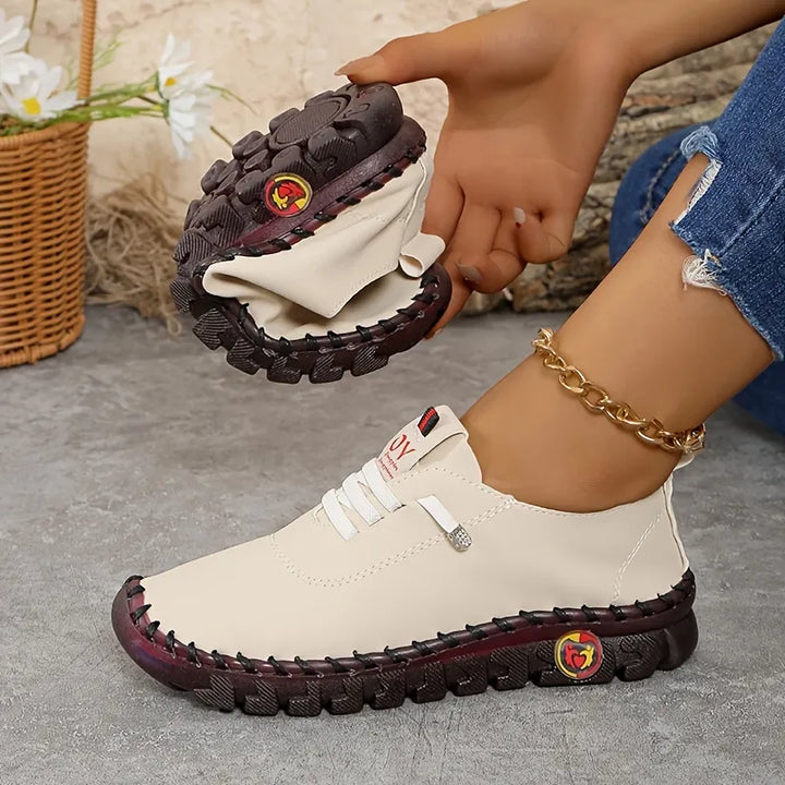 Hilga - Flexible Sole Lace Up Sneakers