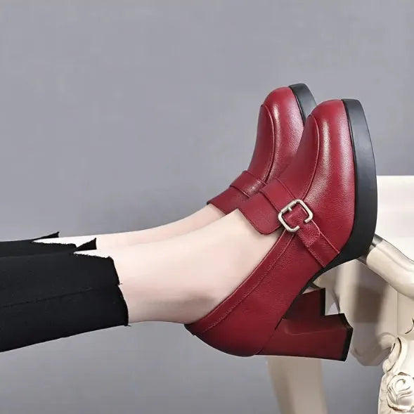 Sonnia - Versatile Leather Heeled Shoes