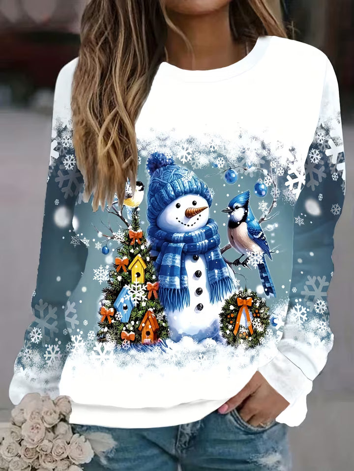 Jeila - Cross-Border Printed Christmas Sweatshirt