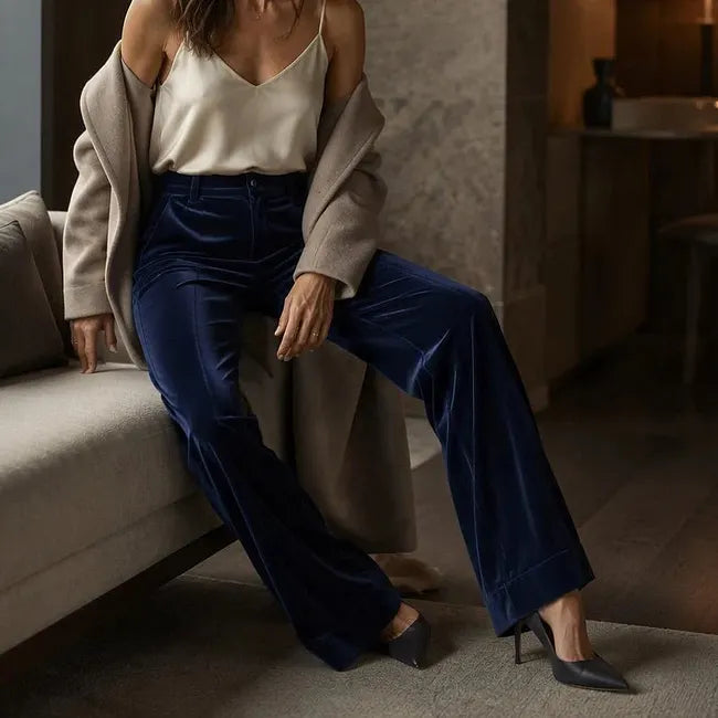 Jana - High Waist Wide Leg Trouser