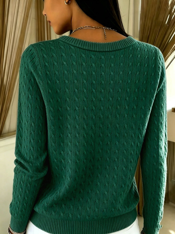 Kitija - Cable Knit Cardigan With Buttons