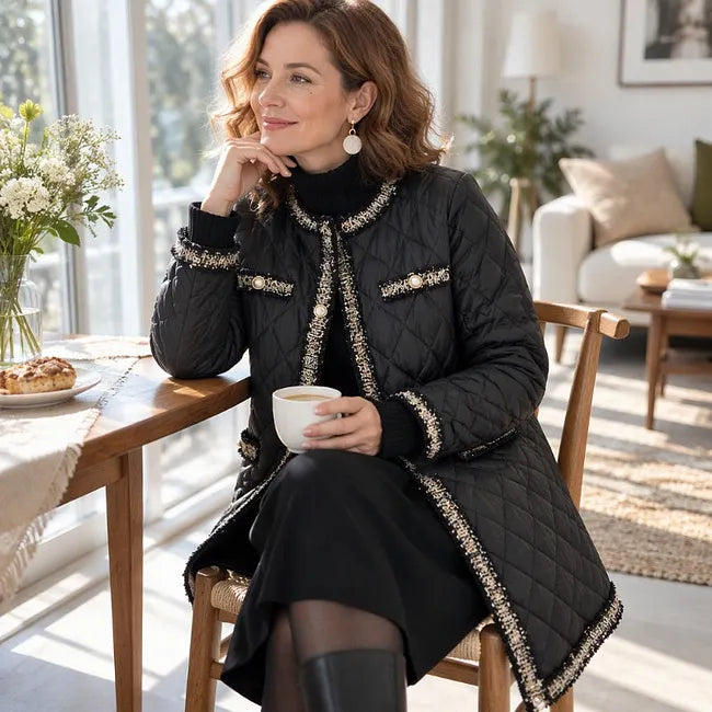 Caren - Elegant Round Neck Jacket