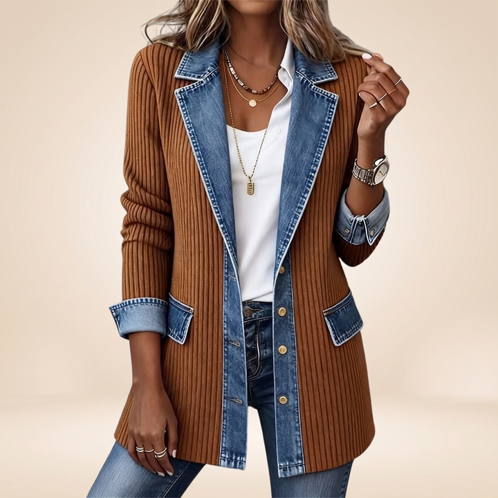 Dunja - Ribbed Knit Coat