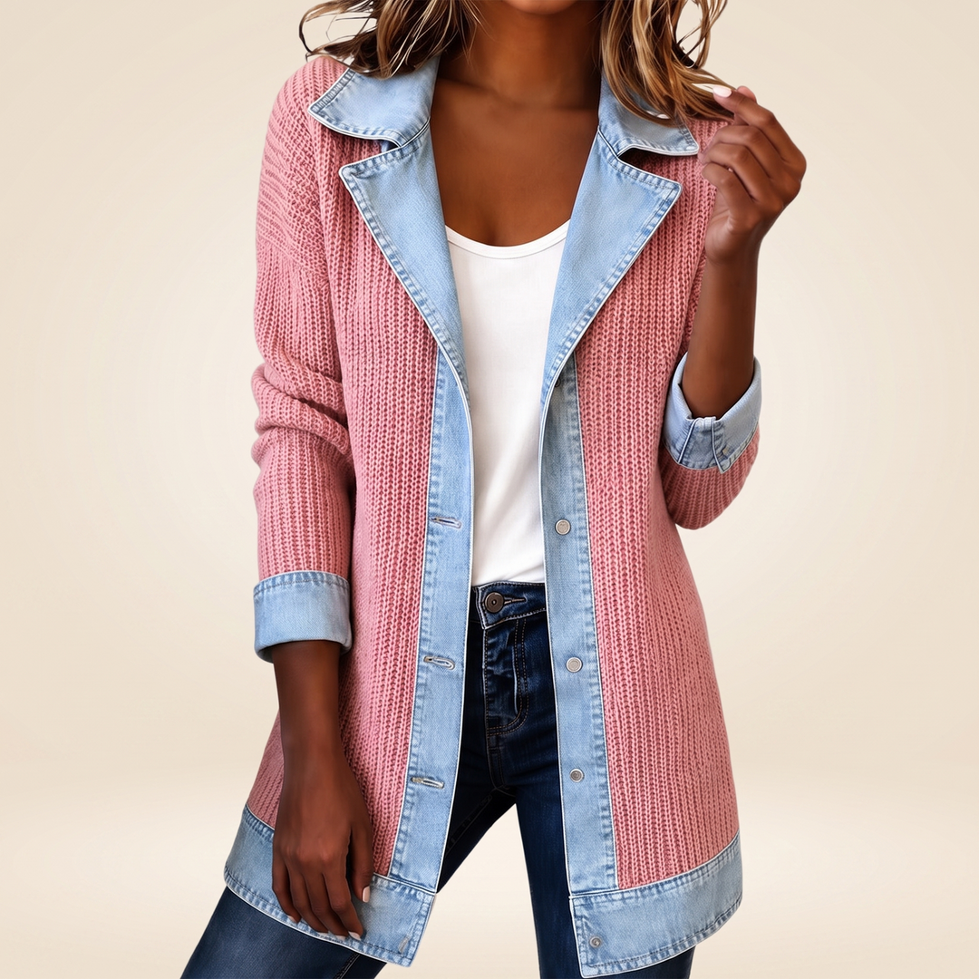 Dunja - Ribbed Knit Coat