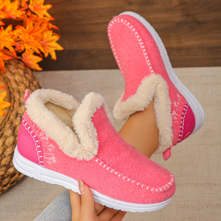 Aleeza - Casual Fleece Lined Slippers
