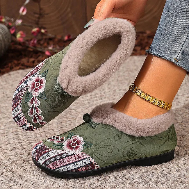Dannelia - Faux Fur Comfortable Shoes