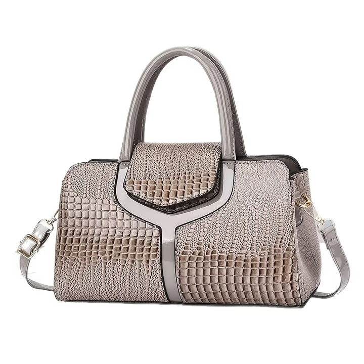 Subina - Handbag With Crocodile Texture