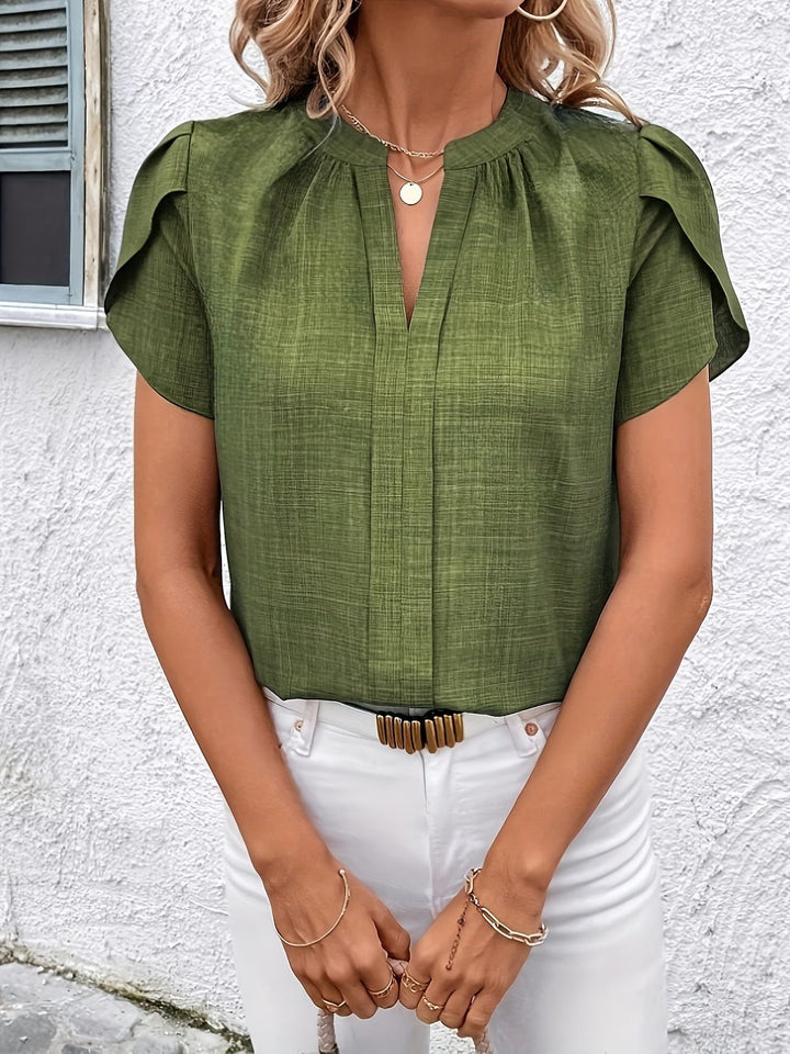 Kacey - Short Sleeve V-Neck Shirt