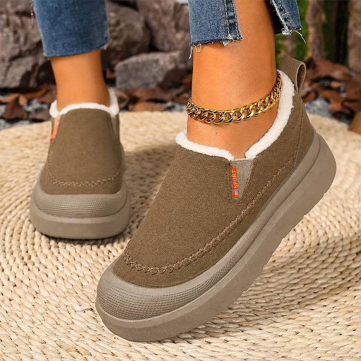 Adelya - Elegant Shoes With Faux Fur Lining