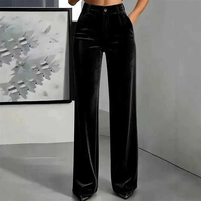 Jana - High Waist Wide Leg Trouser