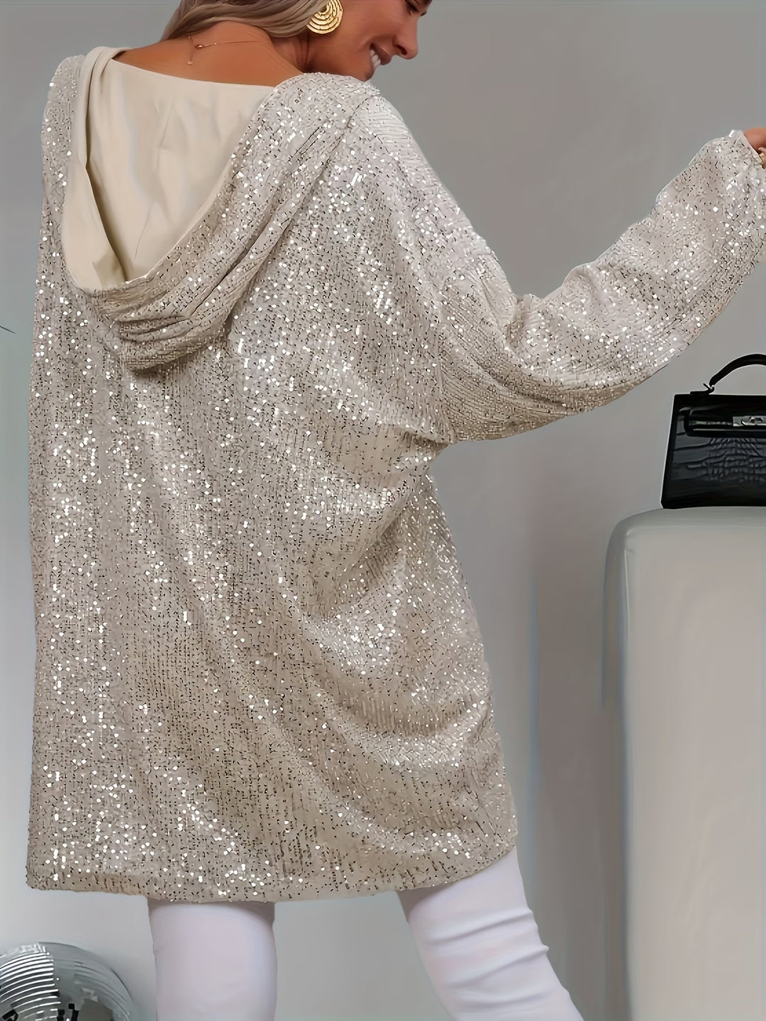 Jessia - Long Sleeve Hooded Top