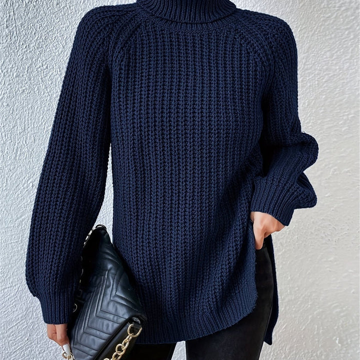 Lorina - Knit Turtleneck Long Sleeve Sweater