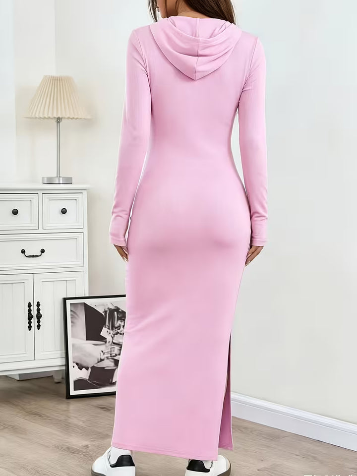 Dahye - Long Sleeve Maxi Dress With Hood