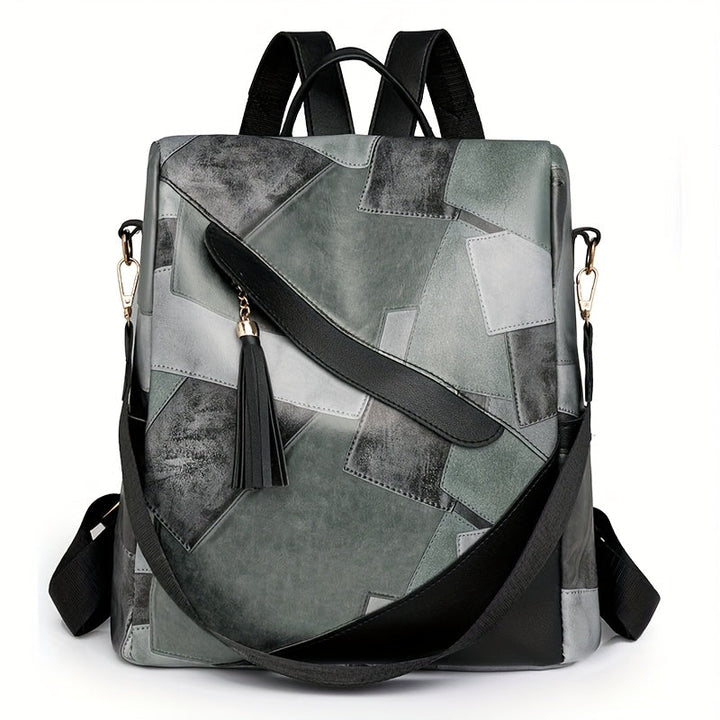 Vinika - Checkered Anti-Theft Backpack