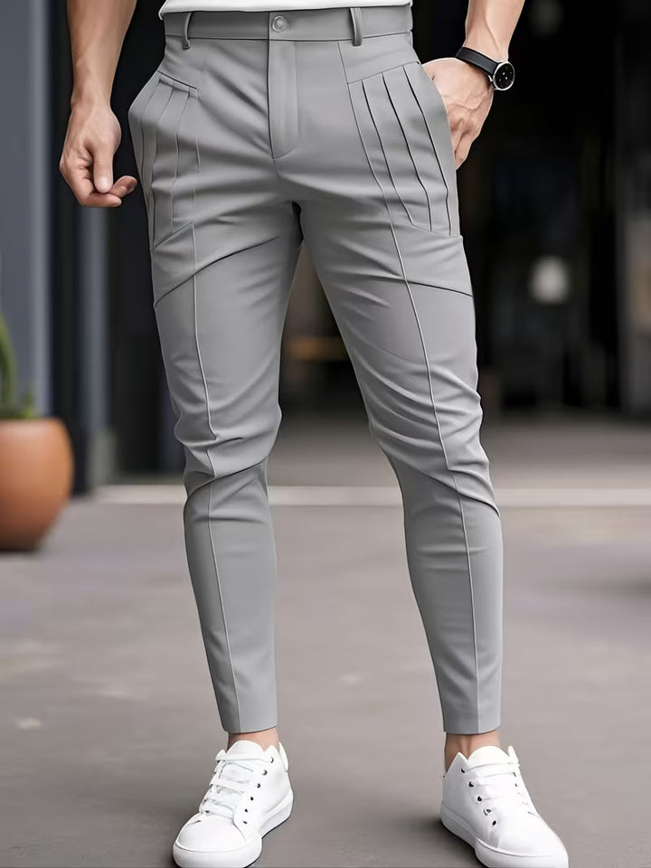 Altmann - Slim-Fit Pleated Pocket Trousers
