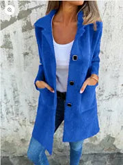 Dorothie - Coat With Lapel Collar and Patch Pockets