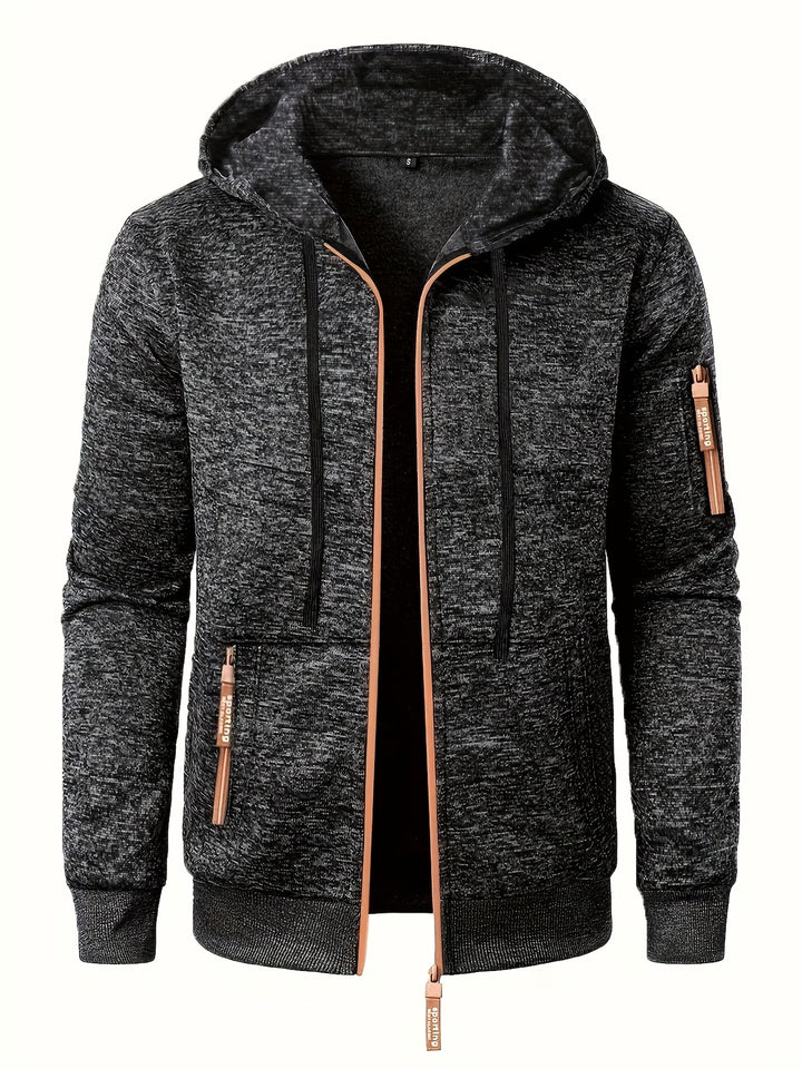 Ewen - Long Sleeve Zip-Up Hoodie