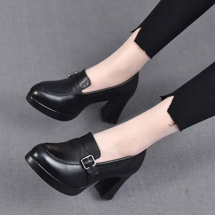 Sonnia - Versatile Leather Heeled Shoes