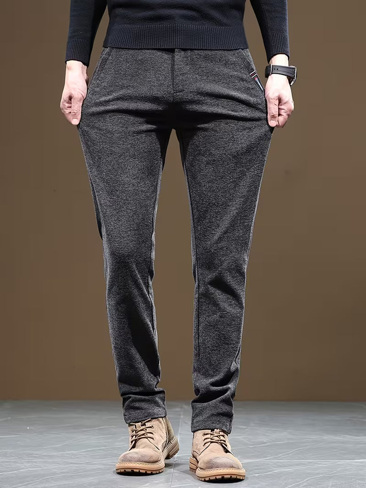 Talcott - Slim Fit Textured Casual Trousers