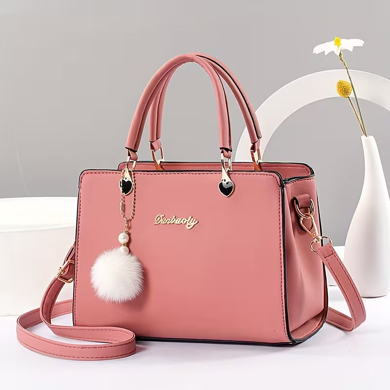 Sanika - Handbag With Pom-Pom Charm and Shoulder Strap