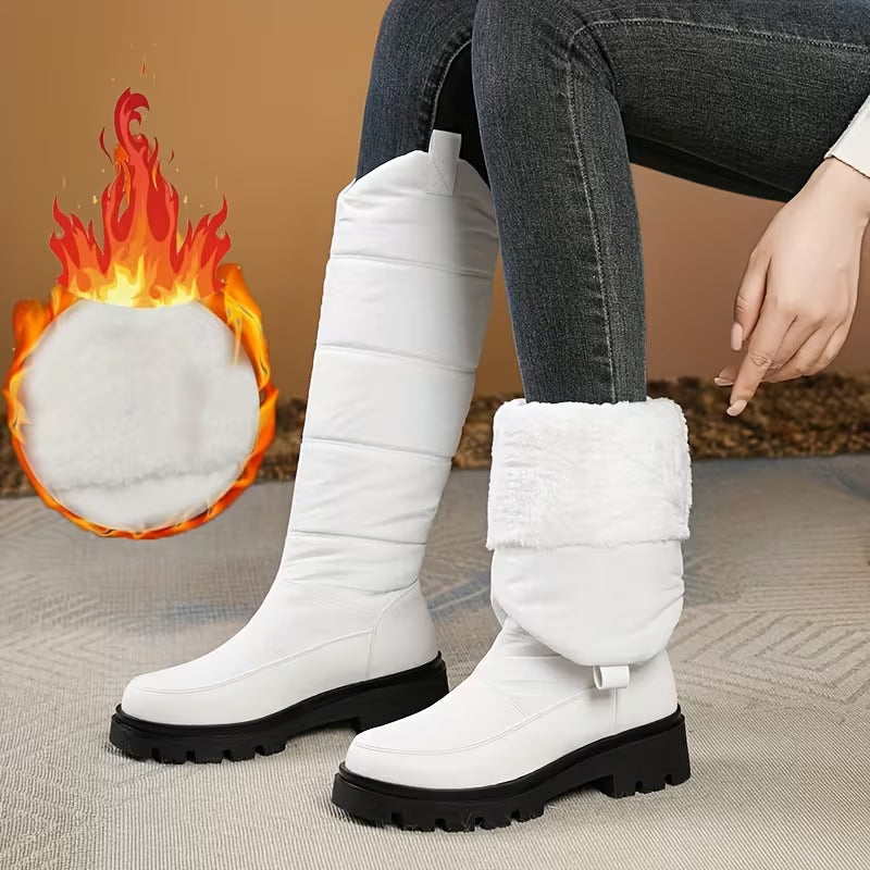 Menna - Winter Knee-High Boots With Anti-Skid Sole