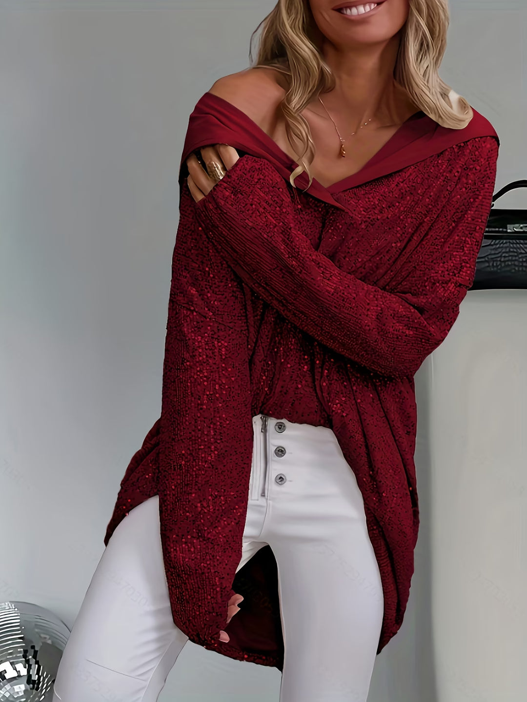 Jessia - Long Sleeve Hooded Top