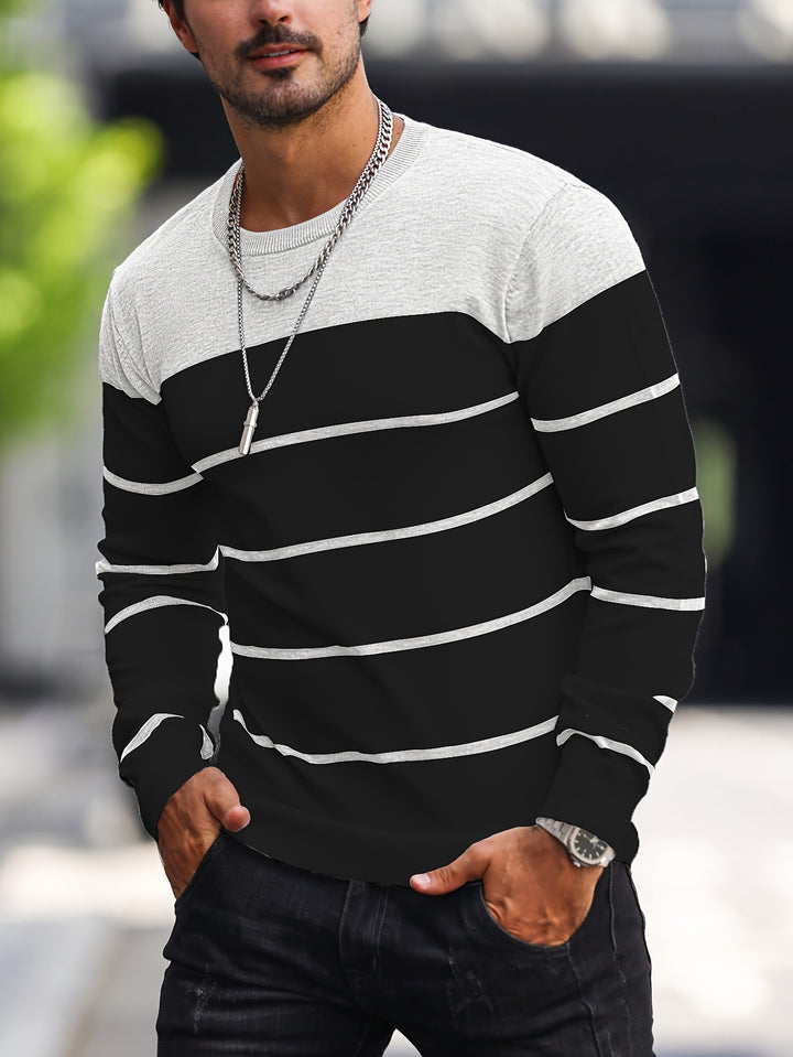 Michiel - Casual Striped Sweater With Long Sleeve