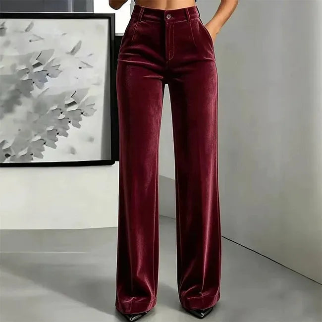 Jana - High Waist Wide Leg Trouser