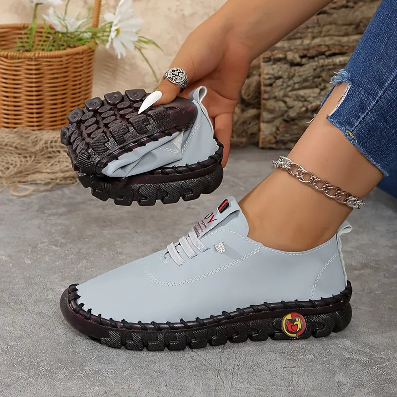 Hilga - Flexible Sole Lace Up Sneakers