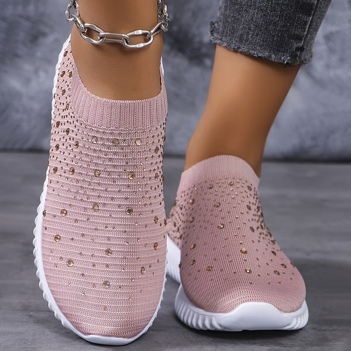 Elizaa - Comfortable Sneaker With Rhinestone