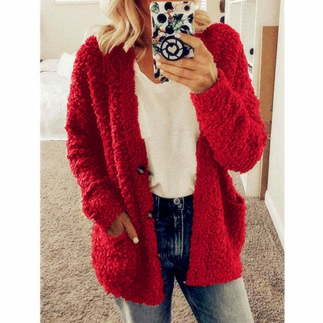 Dalavia - Long Sleeve Cardigan With Pockets