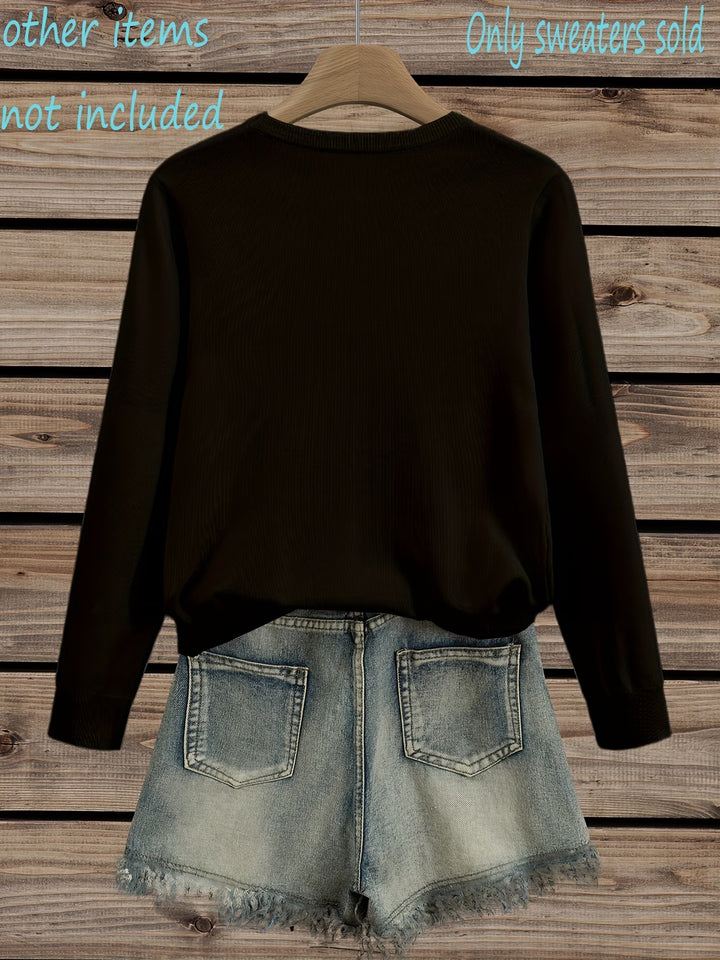 Meyla - Elegant Long Sleeve Sweater
