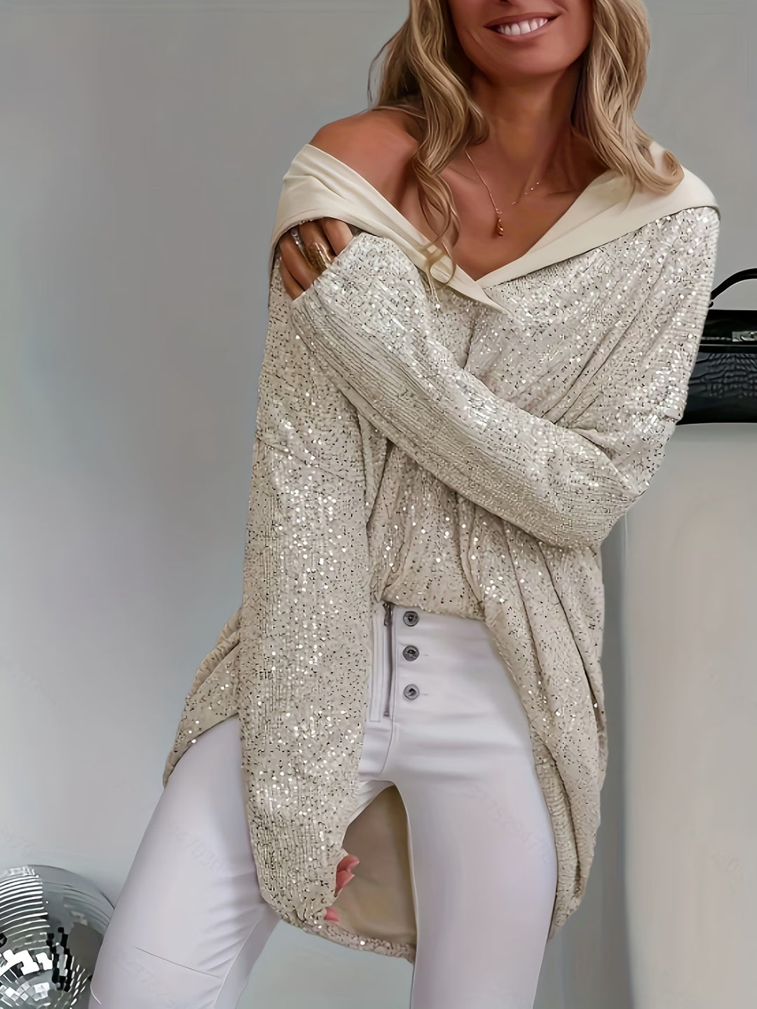 Jessia - Long Sleeve Hooded Top