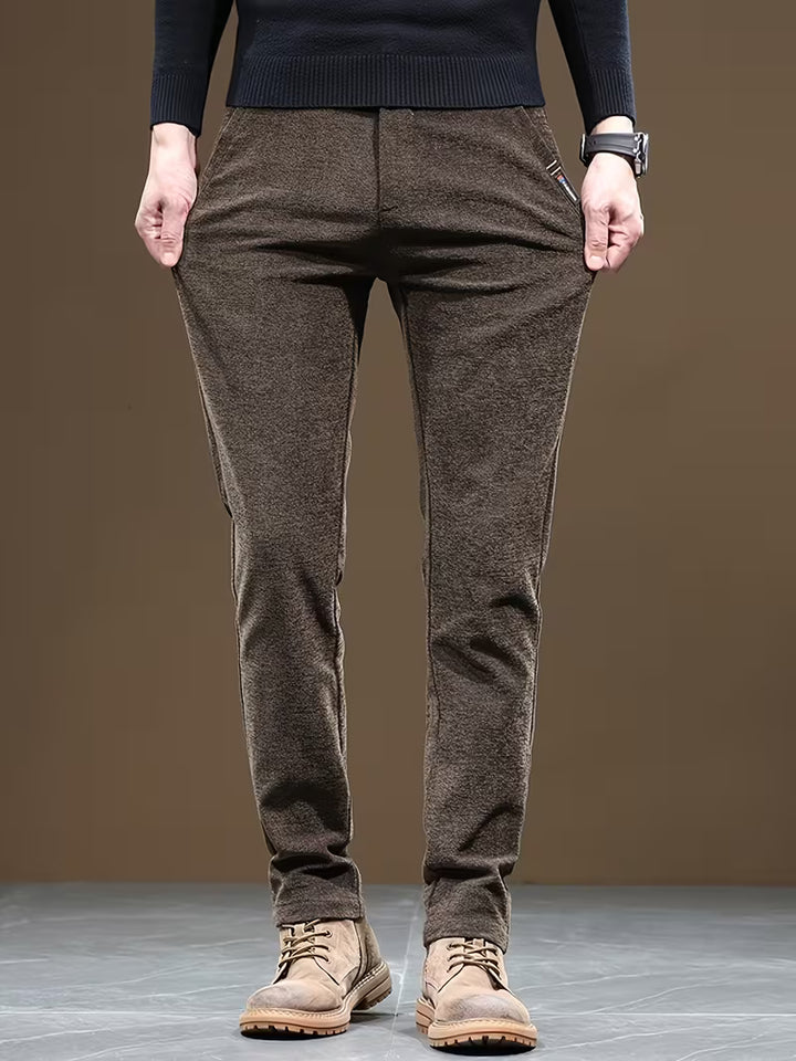 Talcott - Slim Fit Textured Casual Trousers
