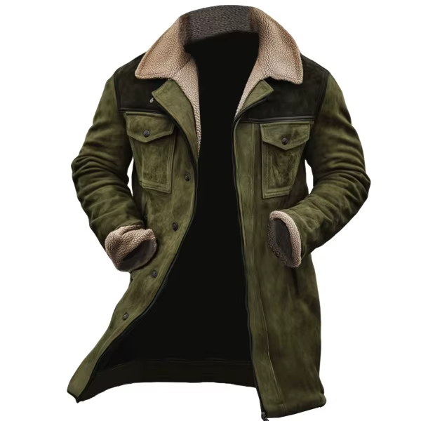 Braden - Suede Jacket With Sherpa Collar