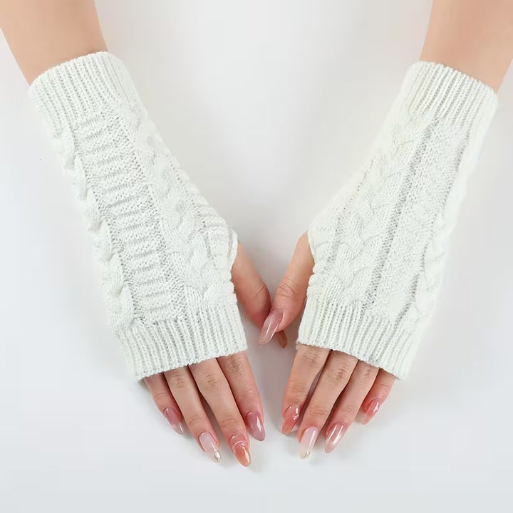 Knitoria - Unisex Acrylic Knit Fingerless Gloves