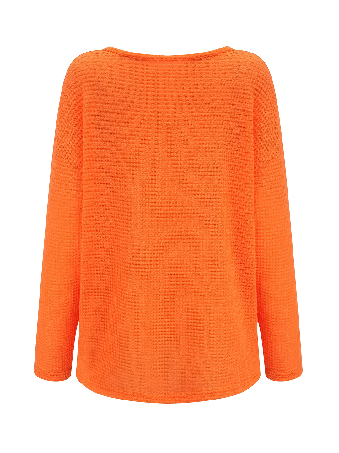 Bernice - Waffle Long Sleeve V-Neck Shirt