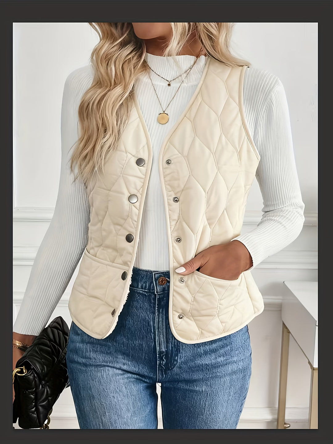 Mandia - Sleeveless Vest With Pockets