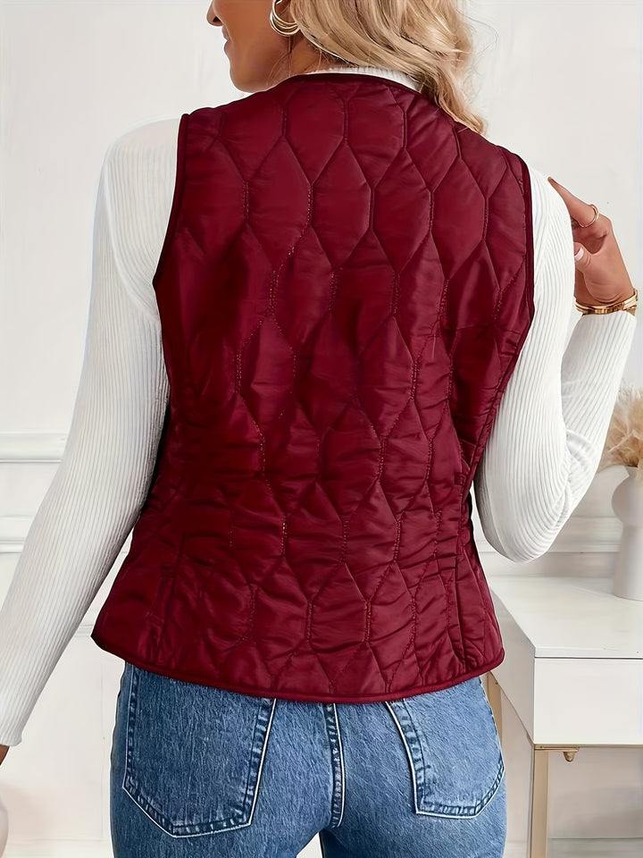 Mandia - Sleeveless Vest With Pockets