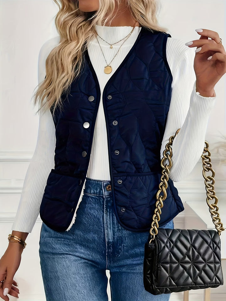 Mandia - Sleeveless Vest With Pockets