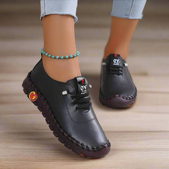 Hilga - Flexible Sole Lace Up Sneakers