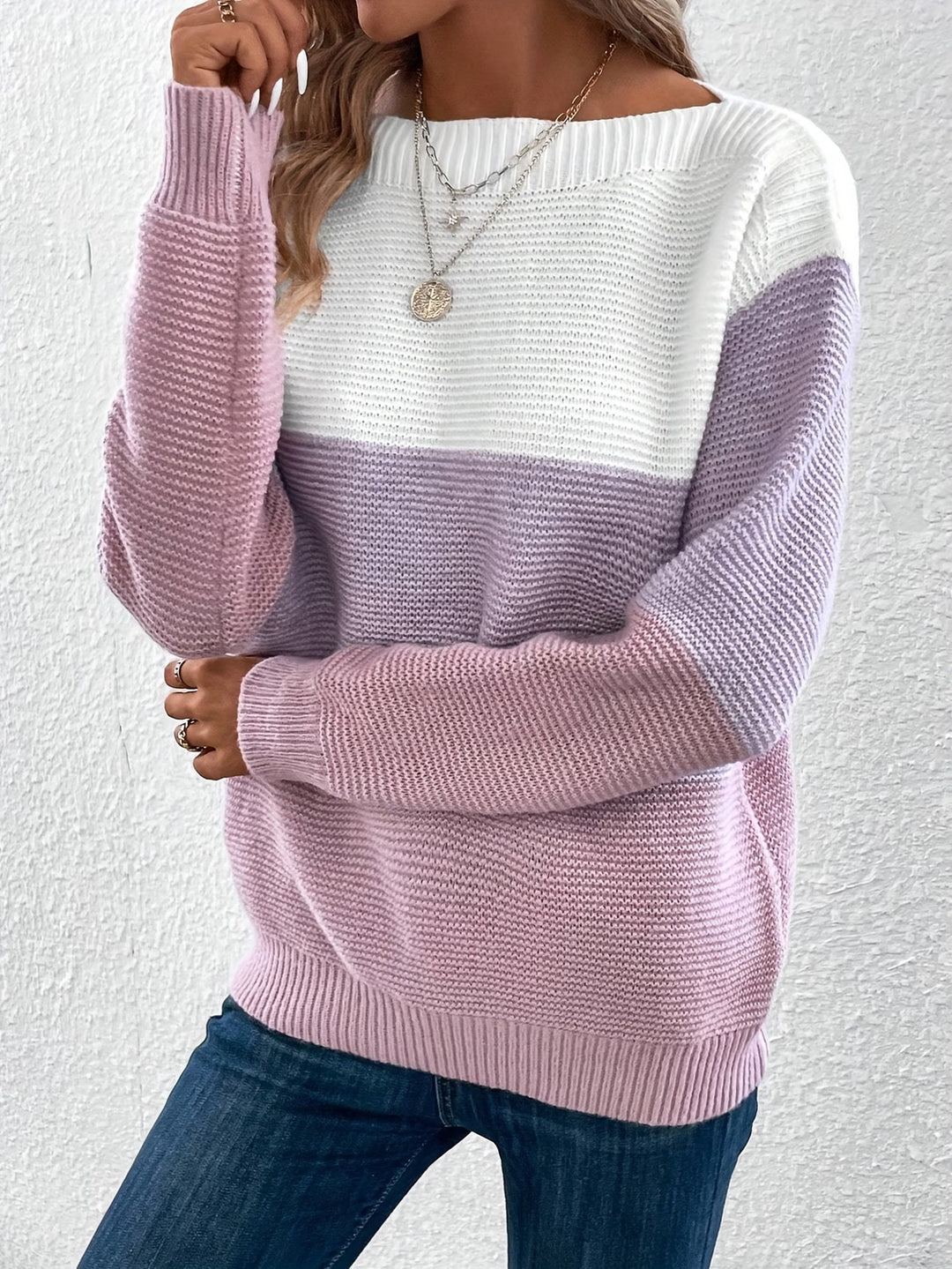 Faria - Elegant Long Sleeve Sweater