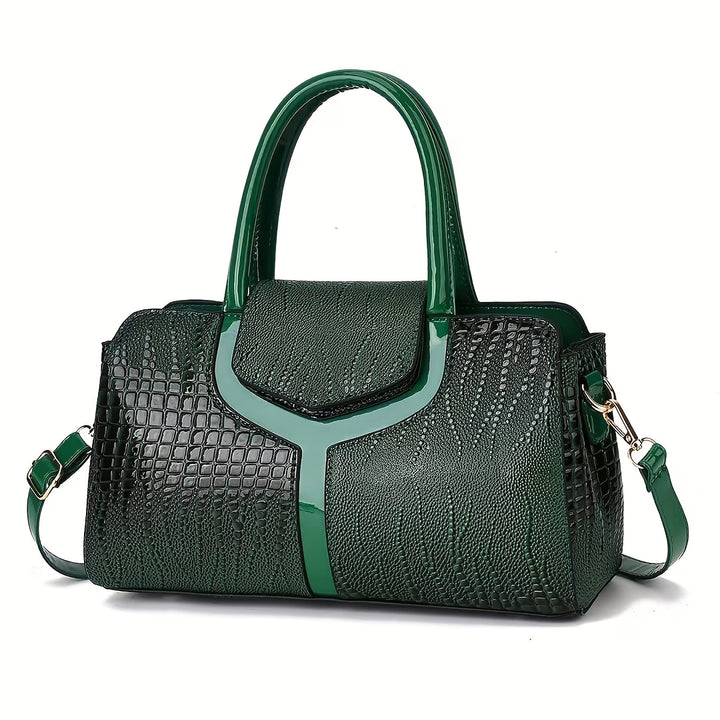 Subina - Handbag With Crocodile Texture