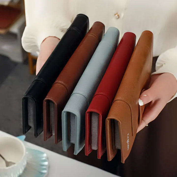 Hinina - Leather Wallet With Double Zipper