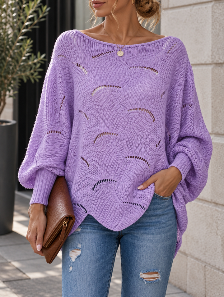 Zeyna - Long Sleeve Knit Sweater