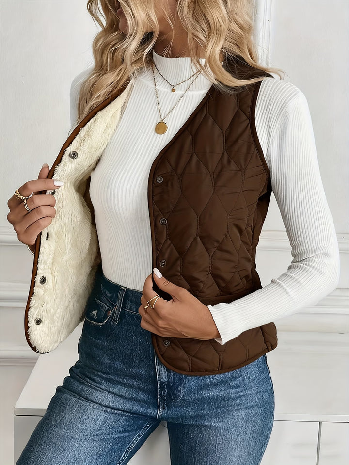 Mandia - Sleeveless Vest With Pockets